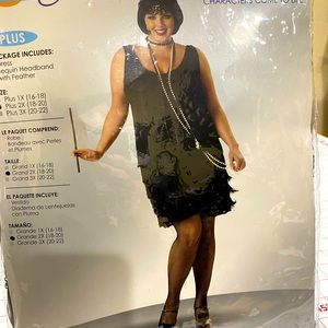 2X NWT Flapper Costume